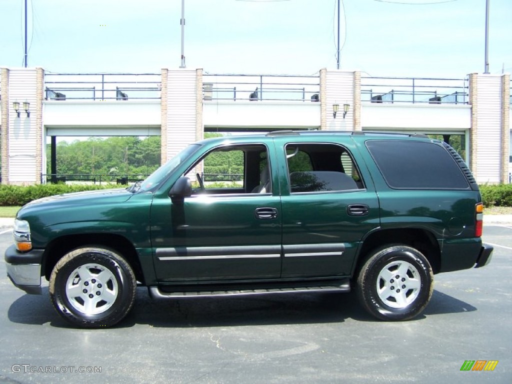 Dark Green Metallic 2004 Chevrolet Tahoe LS 4x4 Exterior Photo #50243575