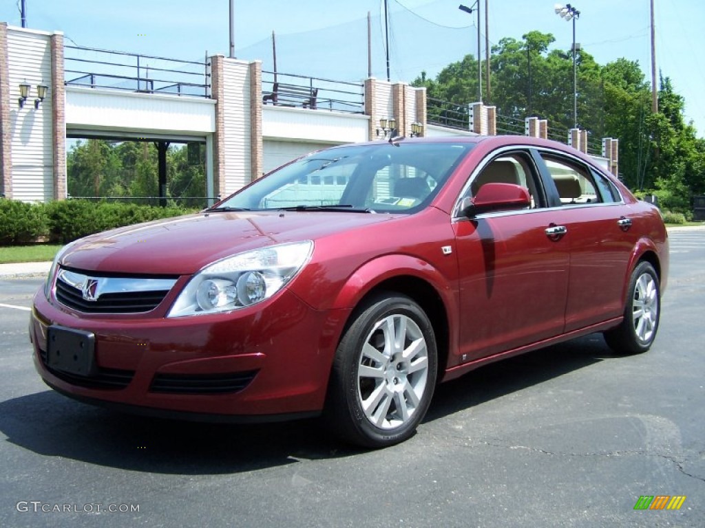 2009 Aura XR - Red Jewel Tintcoat / Tan photo #1
