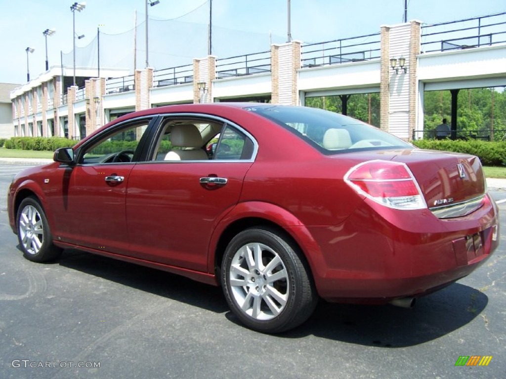 2009 Aura XR - Red Jewel Tintcoat / Tan photo #3