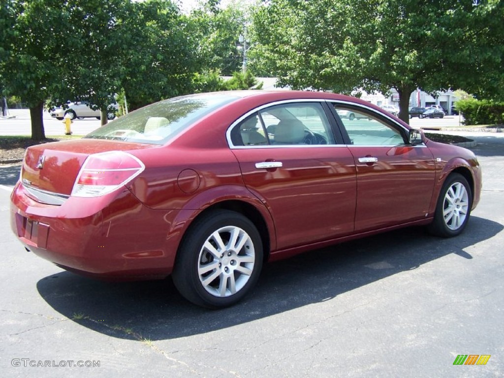 2009 Aura XR - Red Jewel Tintcoat / Tan photo #5