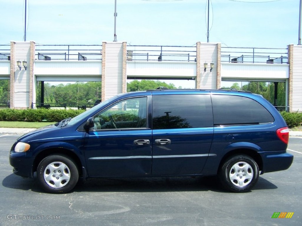 Patriot Blue Pearl 2002 Dodge Grand Caravan SE Exterior Photo #50244904