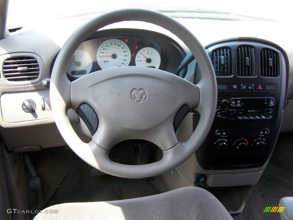 2002 Dodge Grand Caravan SE Sandstone Steering Wheel Photo #50245006
