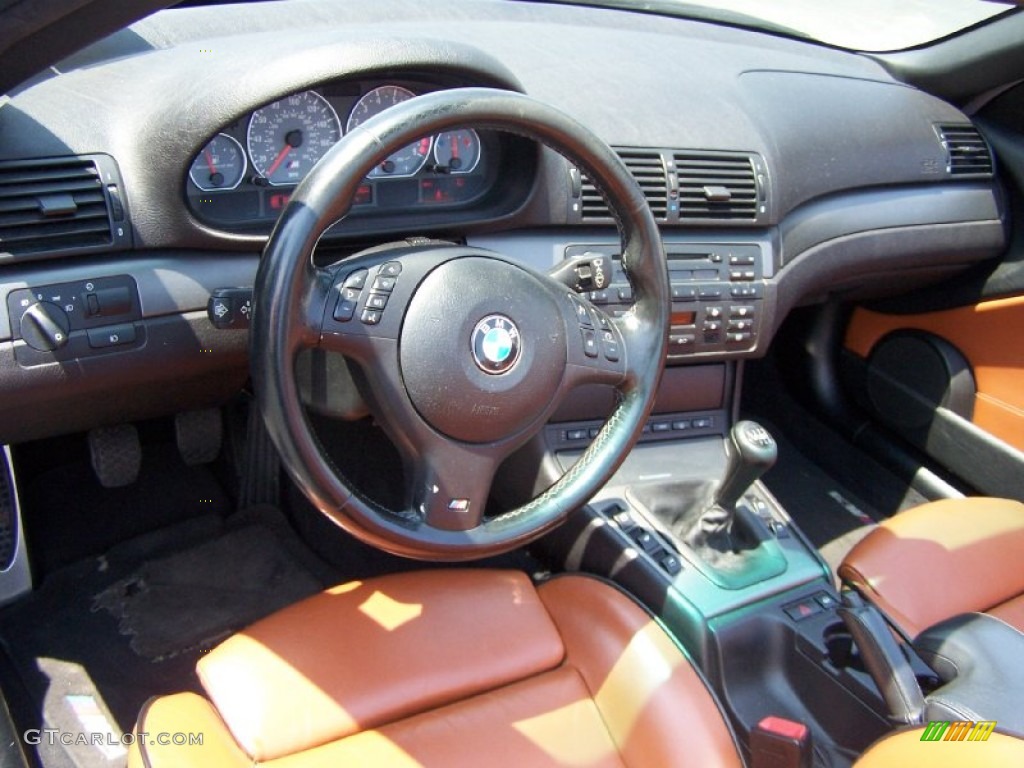2004 BMW M3 Convertible Cinnamon Dashboard Photo #50245234