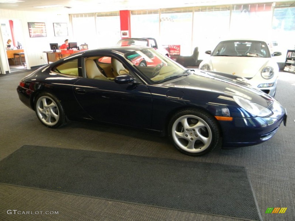 1999 911 Carrera Coupe - Ocean Blue Metallic / Savanna Beige photo #11