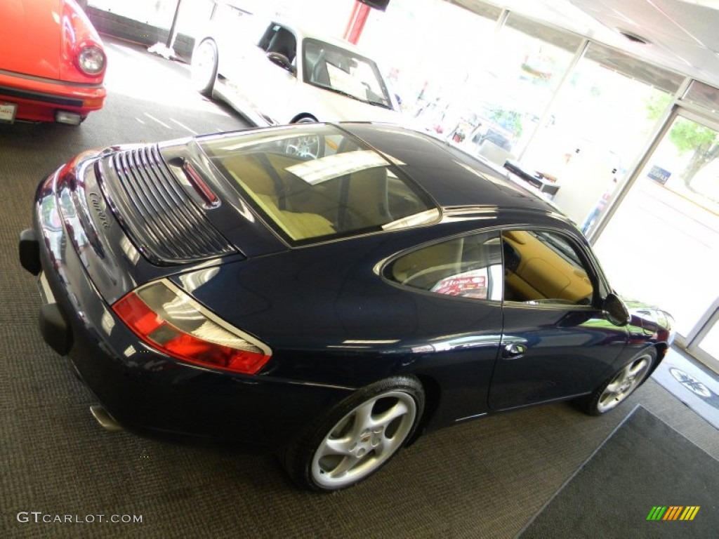 1999 911 Carrera Coupe - Ocean Blue Metallic / Savanna Beige photo #16
