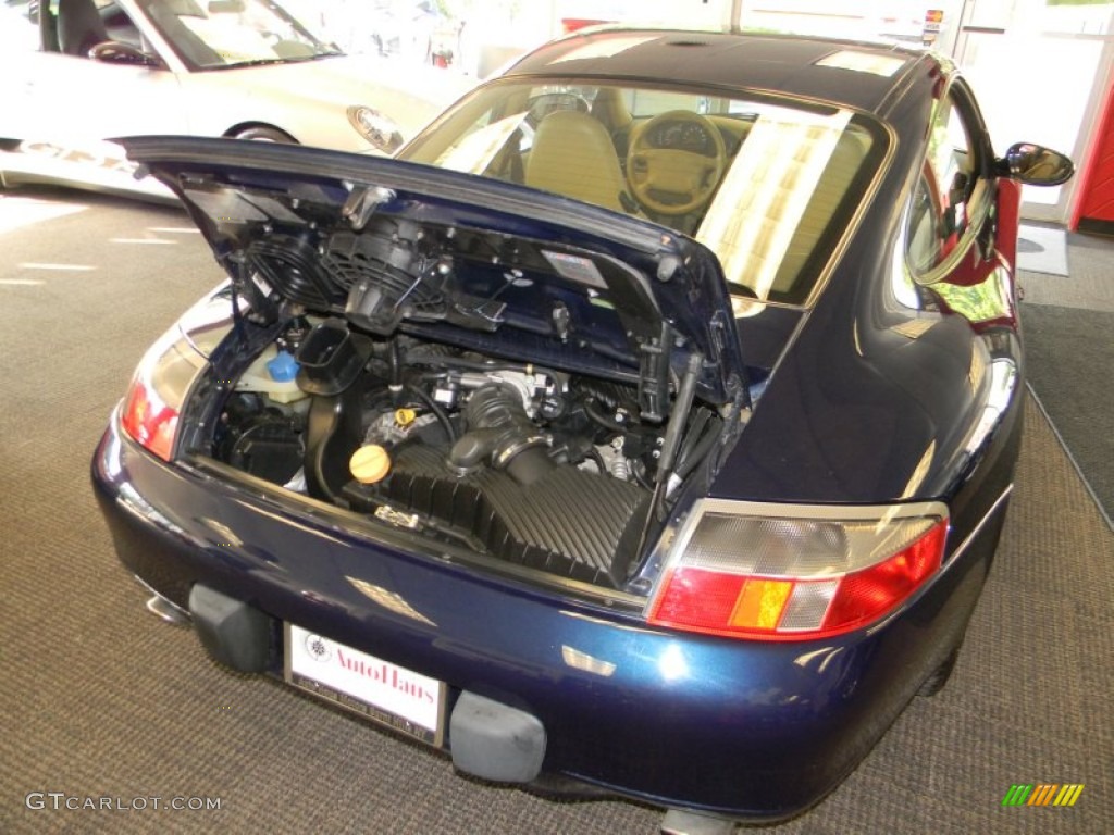 1999 911 Carrera Coupe - Ocean Blue Metallic / Savanna Beige photo #42