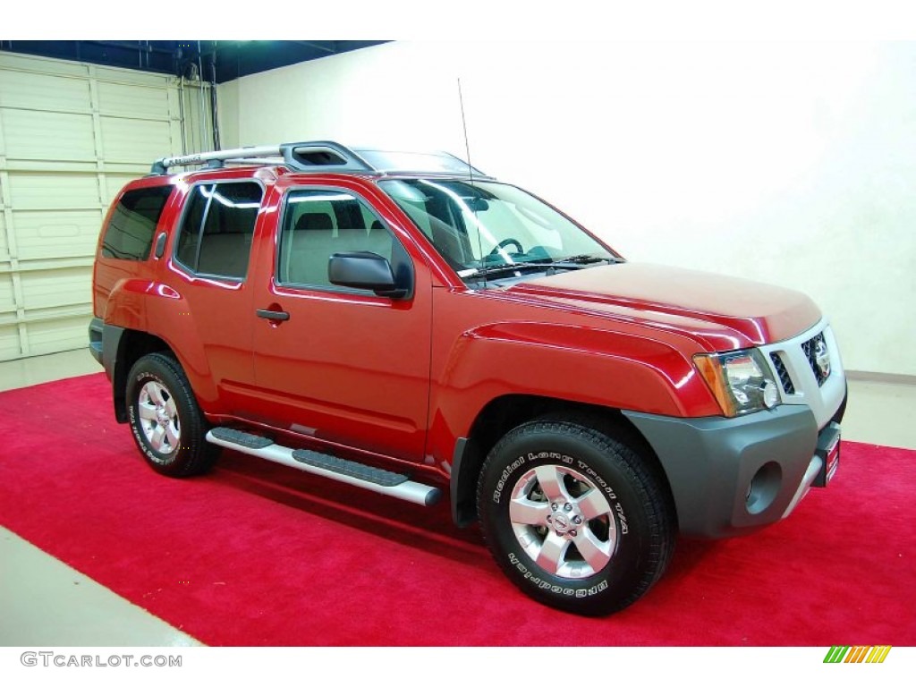 2010 Xterra S 4x4 - Red Brick Metallic / Gray photo #1