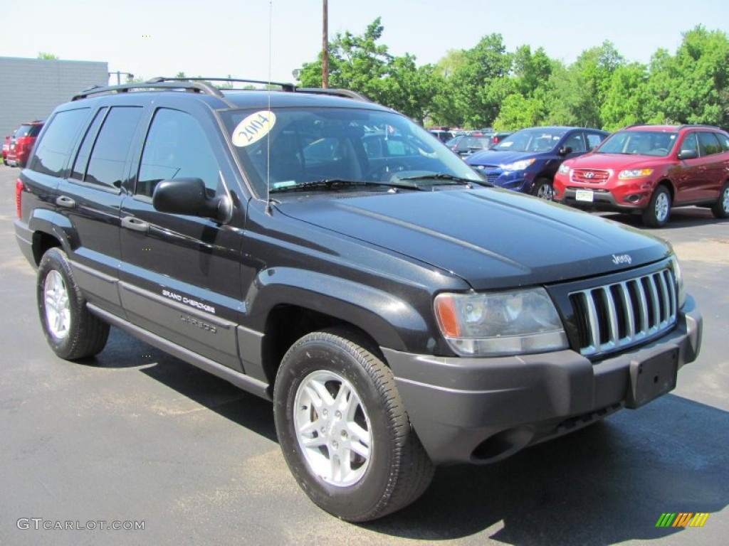 Brillant Black Crystal Pearl 2004 Jeep Grand Cherokee Laredo Exterior Photo #50246317