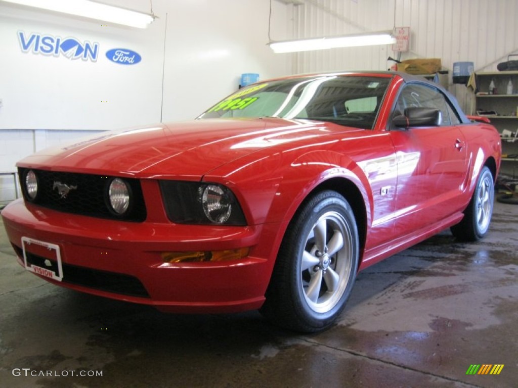 2005 Mustang GT Premium Convertible - Torch Red / Dark Charcoal photo #1