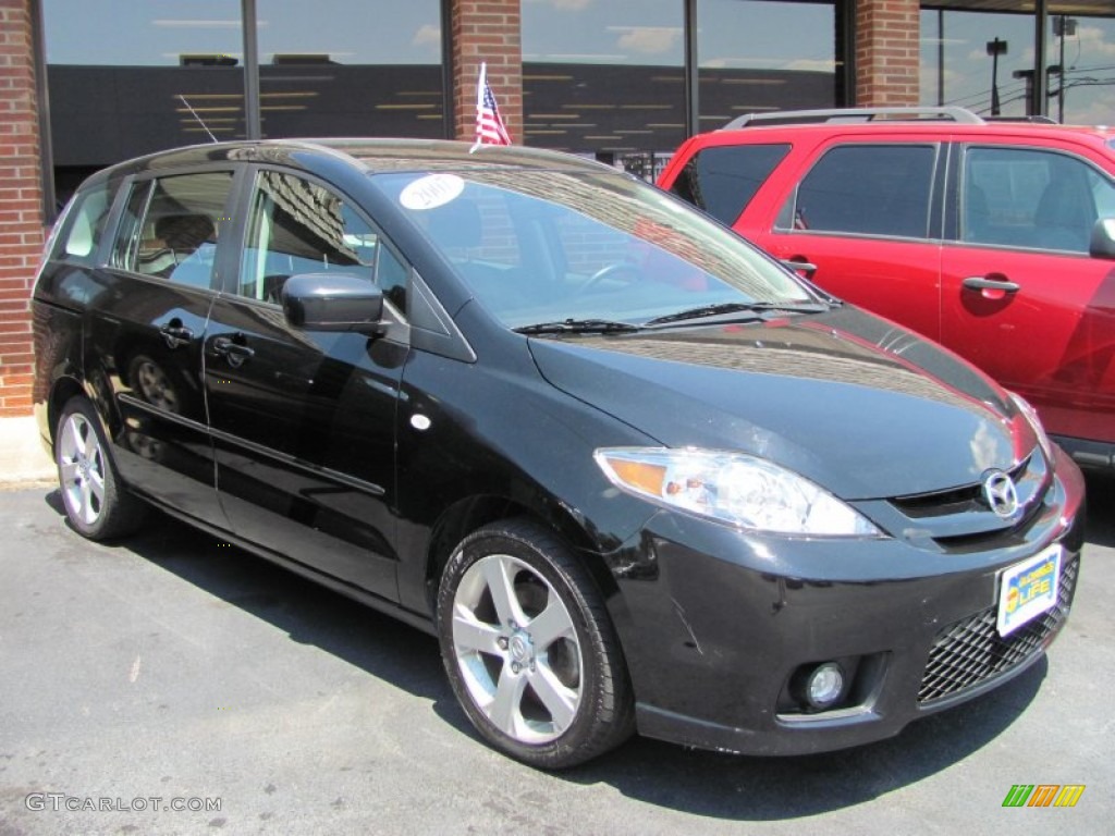 Brilliant Black 2007 Mazda MAZDA5 Sport Exterior Photo #50246719