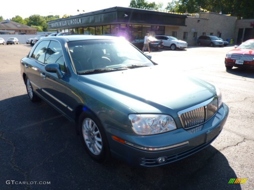 2004 XG350 L Sedan - Celadon Green Metallic / Beige photo #5