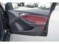 Tuscany Red Leather 2012 Ford Focus Titanium Sedan Door Panel