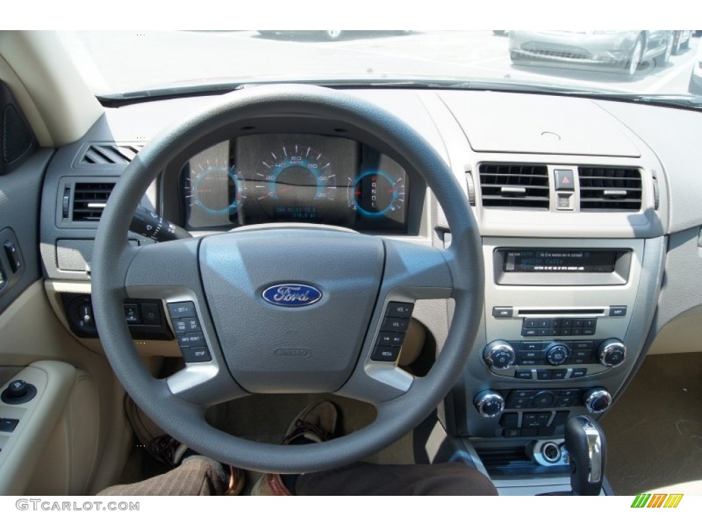 2011 Fusion SE - Steel Blue Metallic / Camel photo #24