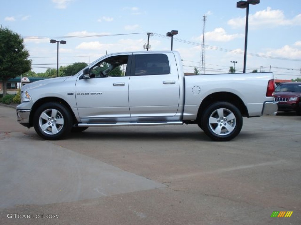 2011 Ram 1500 Big Horn Crew Cab 4x4 - Bright Silver Metallic / Dark Slate Gray/Medium Graystone photo #6