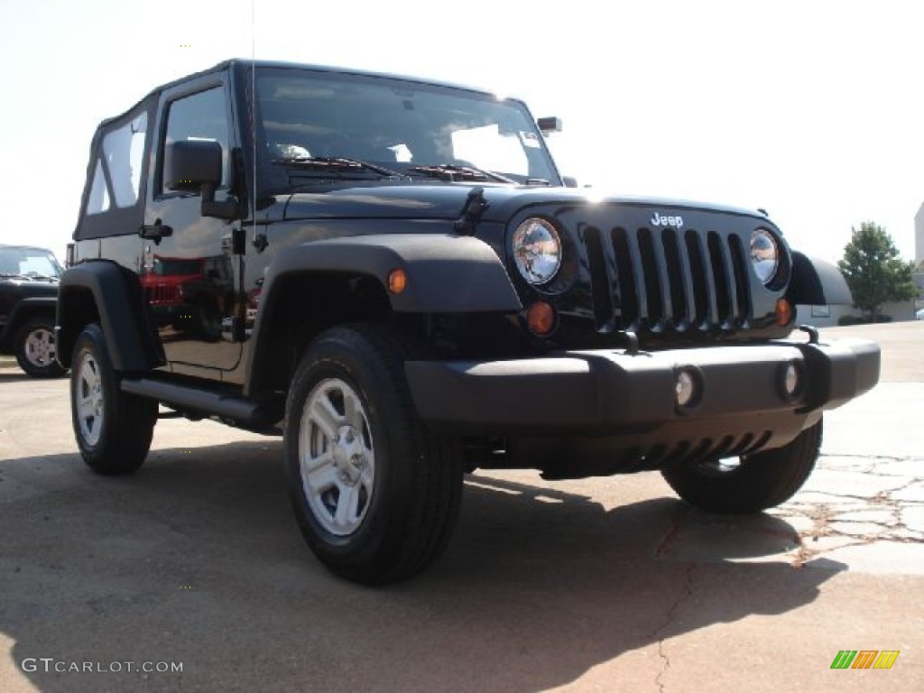 2011 Wrangler Sport 4x4 - Black / Black photo #1