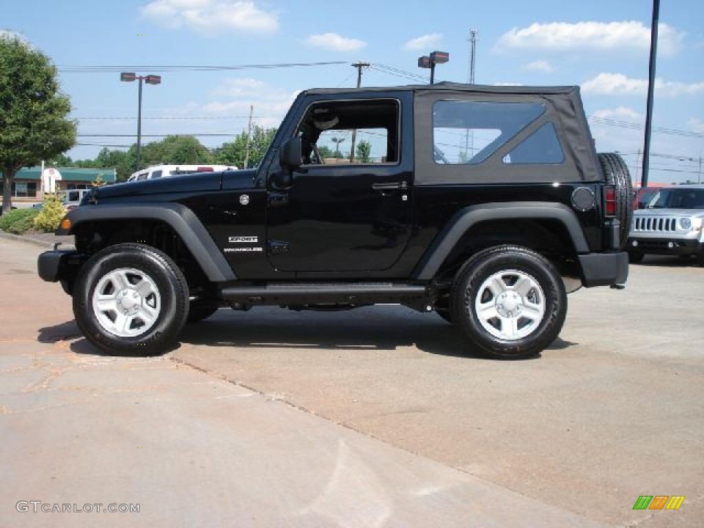 2011 Wrangler Sport 4x4 - Black / Black photo #6