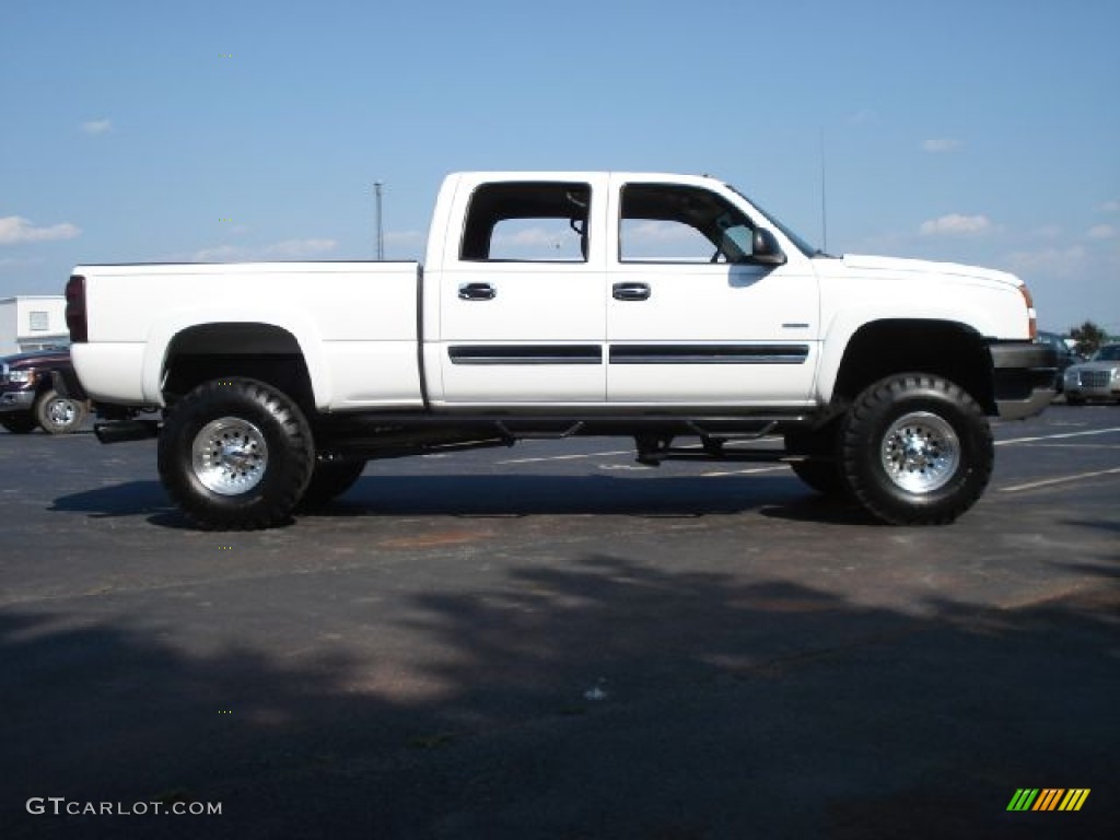 2006 Silverado 2500HD LT Crew Cab 4x4 - Summit White / Medium Gray photo #2