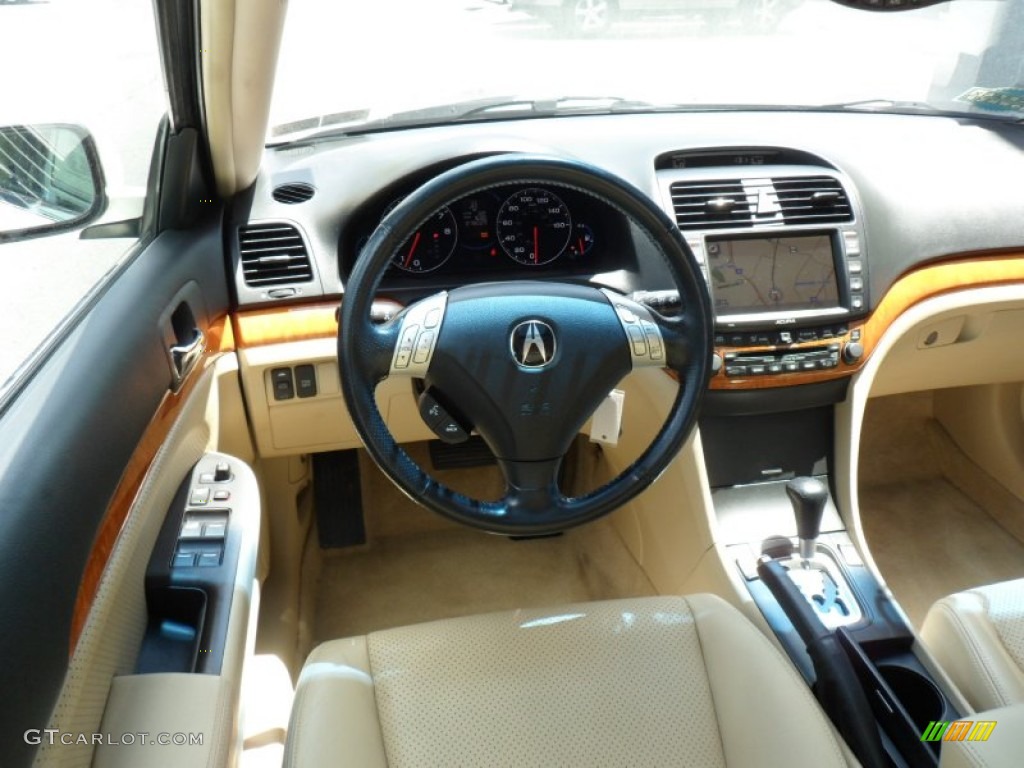 2004 Acura TSX Sedan Parchment Dashboard Photo #50251781