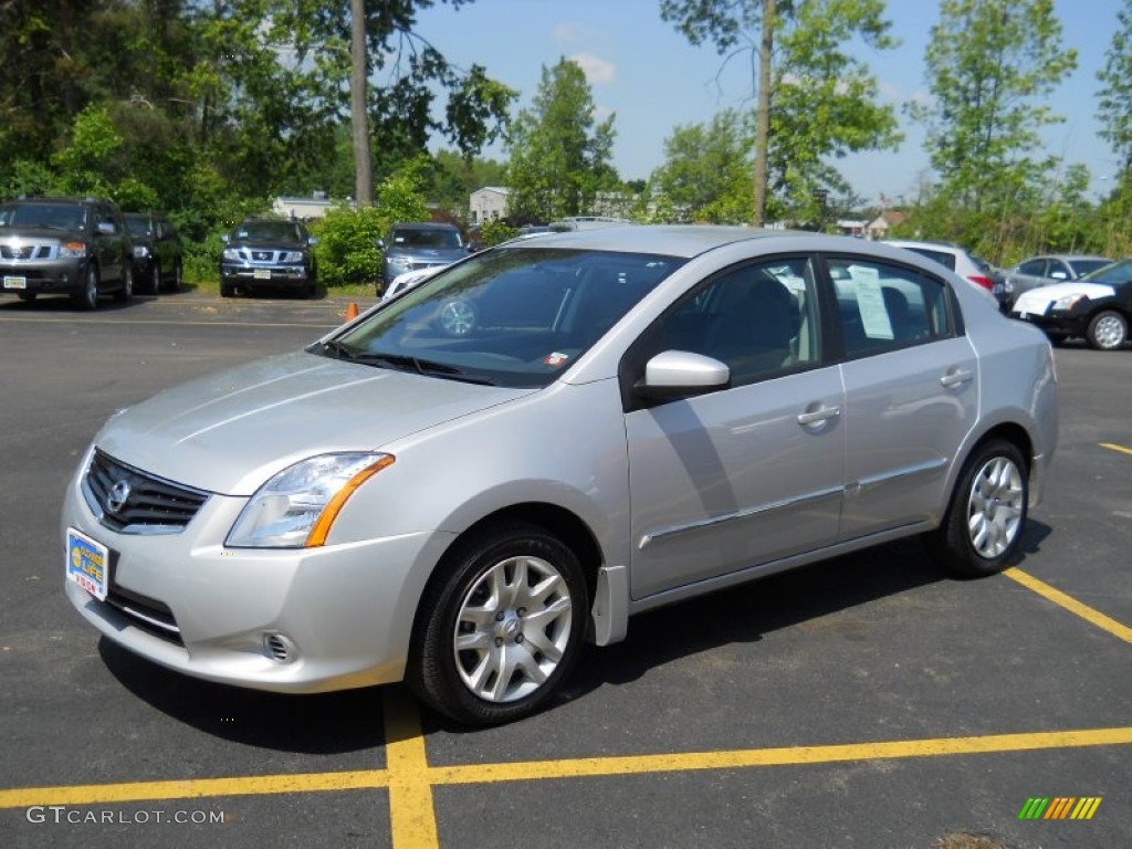 2010 Sentra 2.0 S - Brilliant Silver Metallic / Charcoal photo #1