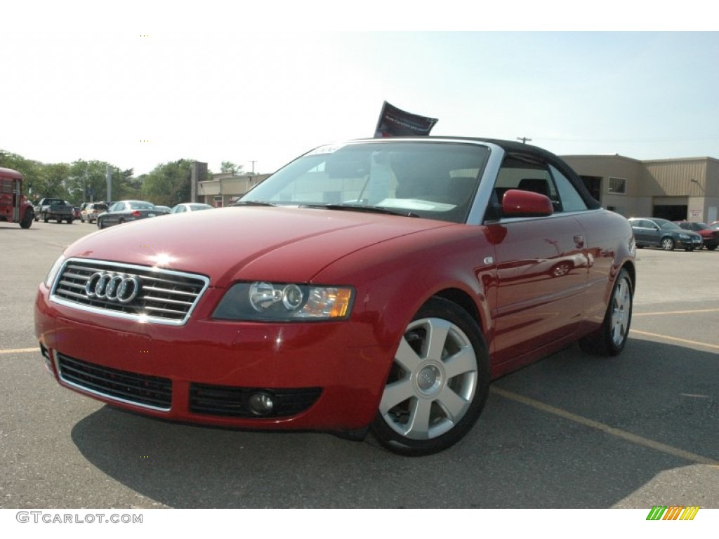 2006 A4 1.8T Cabriolet - Amulet Red / Ebony photo #3