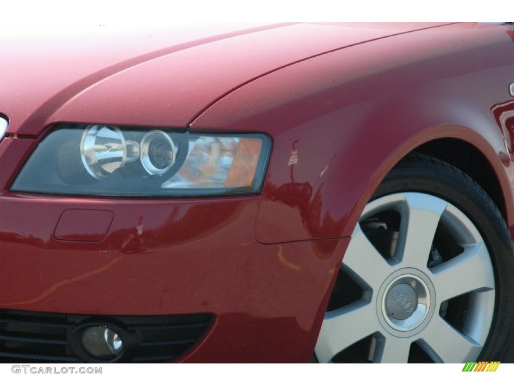 2006 A4 1.8T Cabriolet - Amulet Red / Ebony photo #13