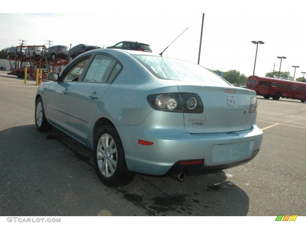 2007 MAZDA3 i Touring Sedan - Ice Blue Metallic / Beige photo #4