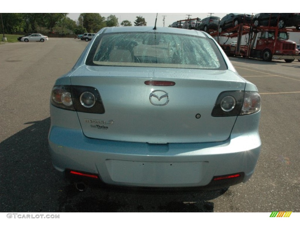 2007 MAZDA3 i Touring Sedan - Ice Blue Metallic / Beige photo #5