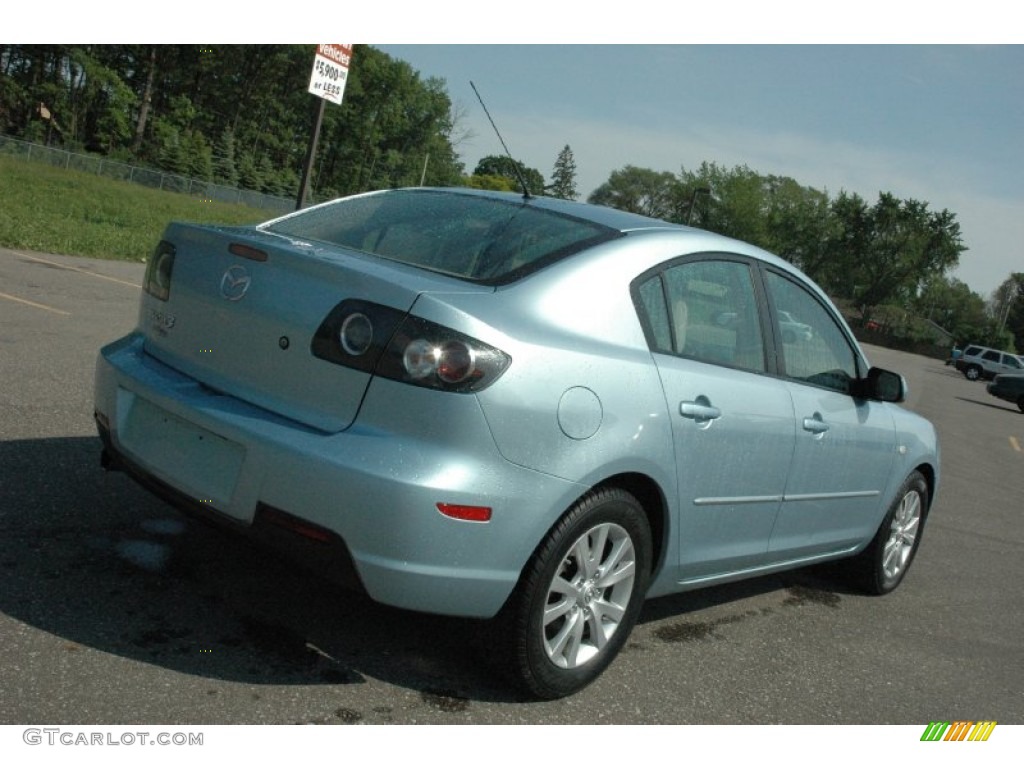 2007 MAZDA3 i Touring Sedan - Ice Blue Metallic / Beige photo #6