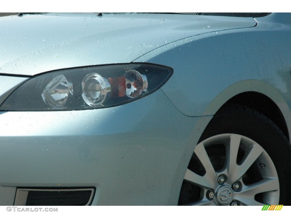2007 MAZDA3 i Touring Sedan - Ice Blue Metallic / Beige photo #7