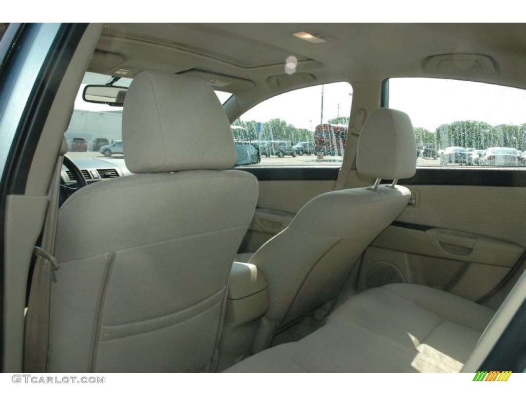2007 MAZDA3 i Touring Sedan - Ice Blue Metallic / Beige photo #9