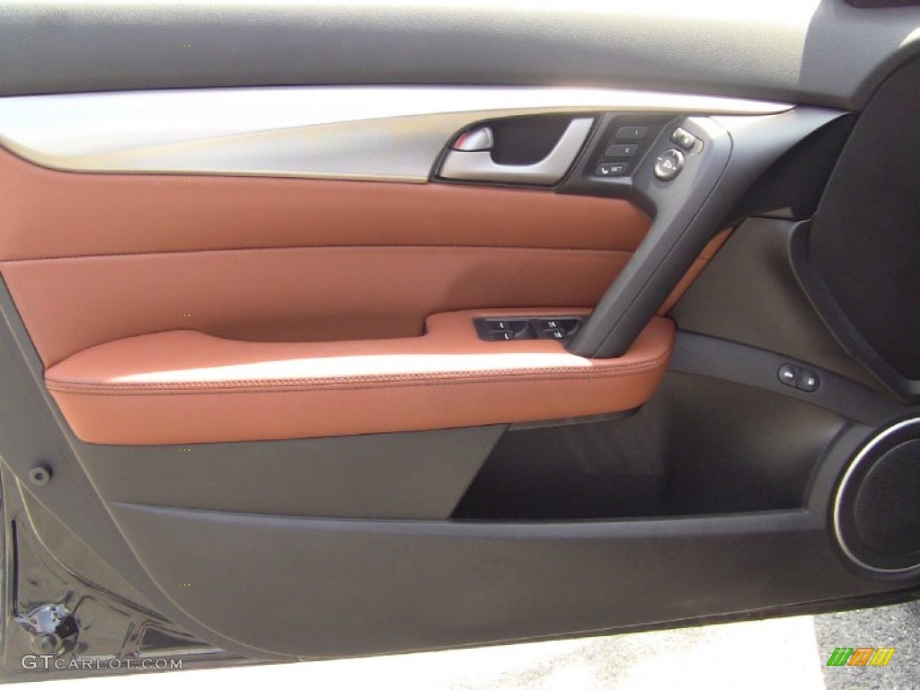 2009 Acura TL 3.7 SH-AWD Umber/Ebony Door Panel Photo #50254250