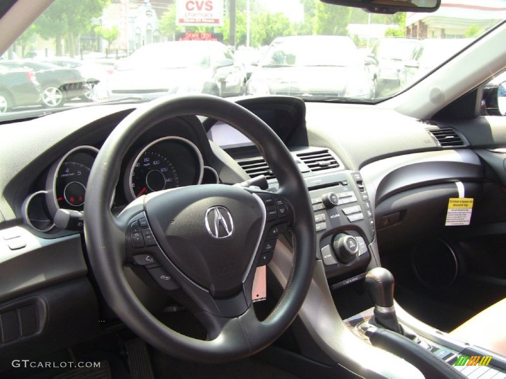 2009 Acura TL 3.7 SH-AWD Umber/Ebony Steering Wheel Photo #50254283