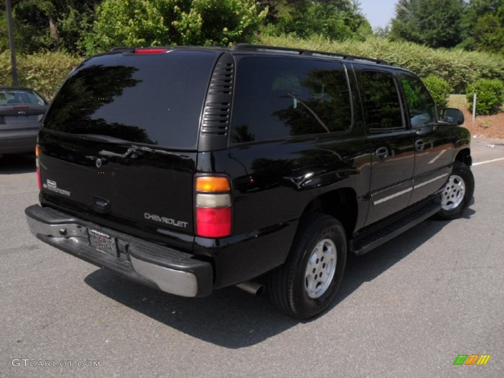 2005 Suburban 1500 LS 4x4 - Black / Gray/Dark Charcoal photo #4