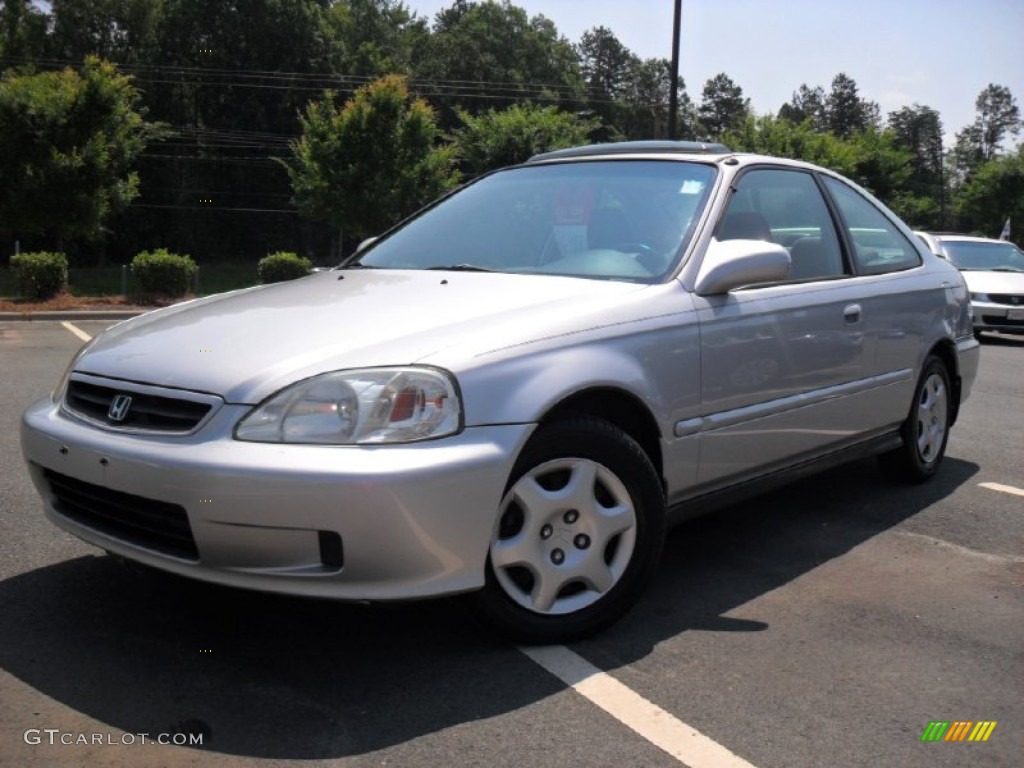 2000 Civic EX Coupe - Vogue Silver Metallic / Dark Gray photo #1