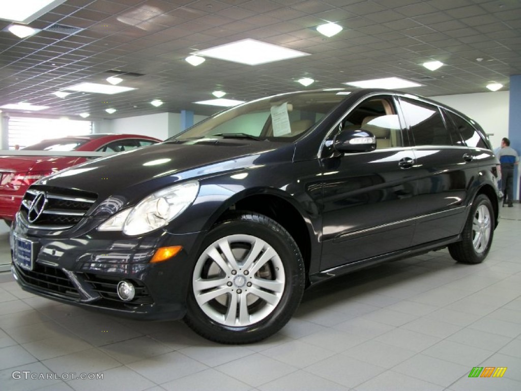 2009 R 350 4Matic - Majestic Black Metallic / Macadamia photo #1