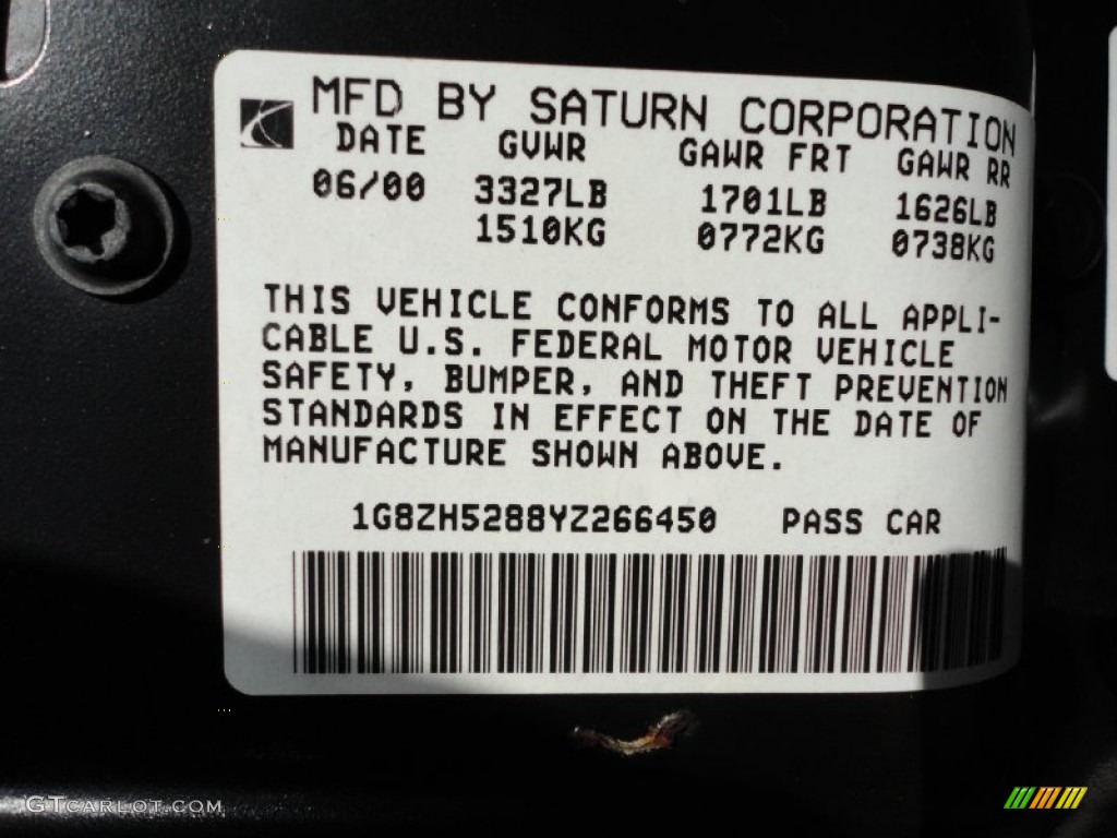 2000 S Series SL1 Sedan - Light Silver / Gray photo #15