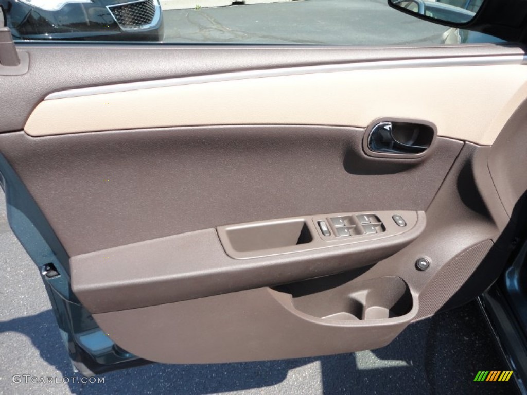 2009 Chevrolet Malibu Hybrid Sedan Cocoa/Cashmere Door Panel Photo #50262365