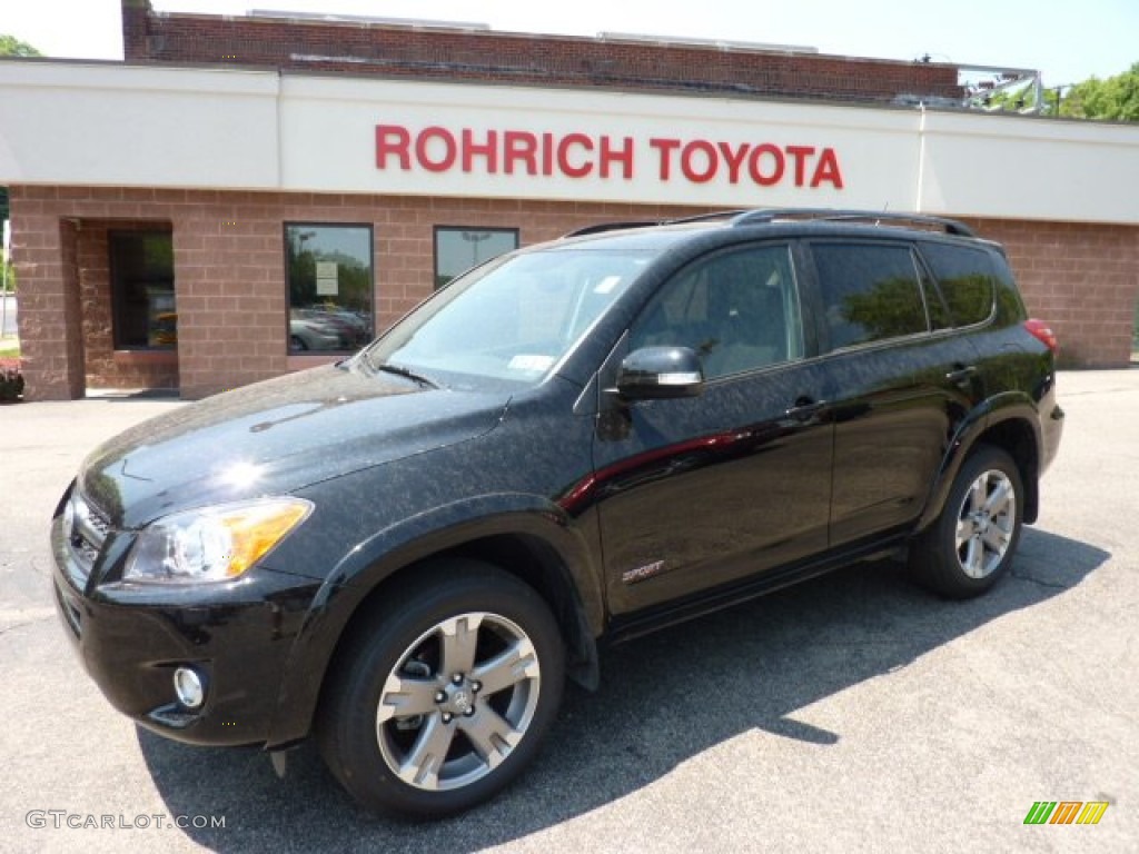 2011 RAV4 V6 Sport 4WD - Black / Dark Charcoal photo #1