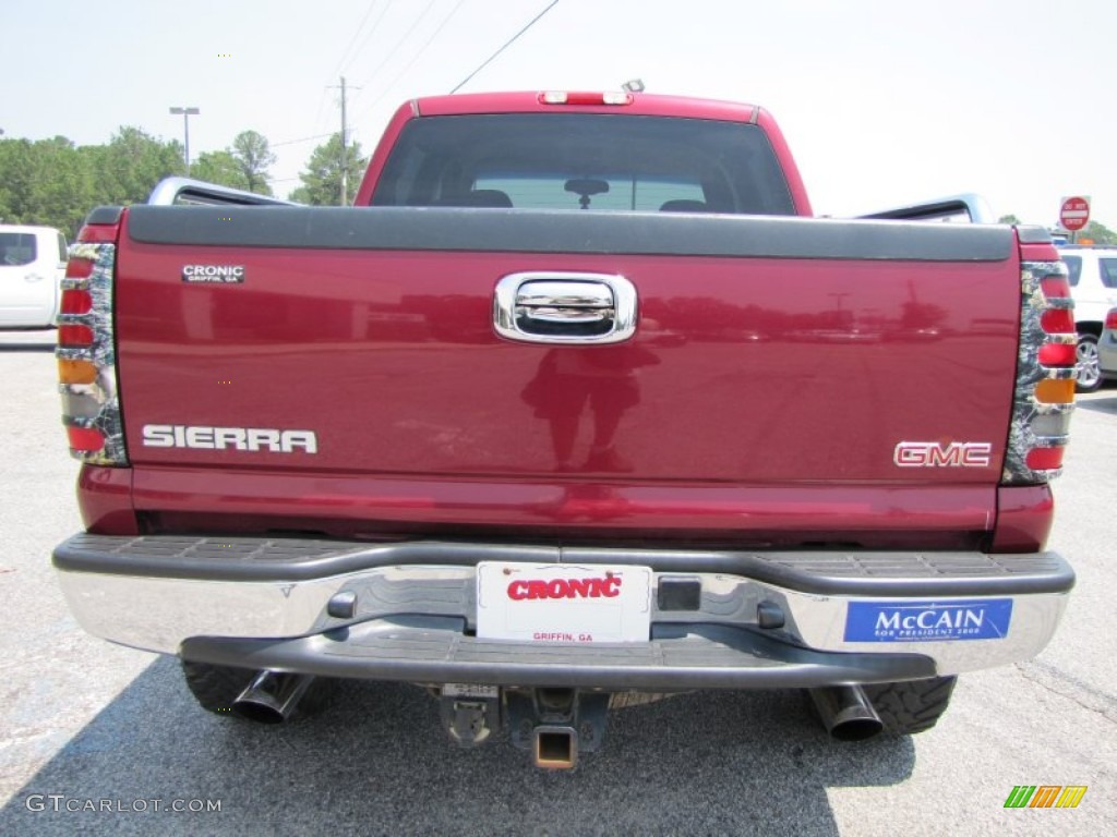 2005 Sierra 1500 Z71 Crew Cab 4x4 - Sport Red Metallic / Dark Pewter photo #6