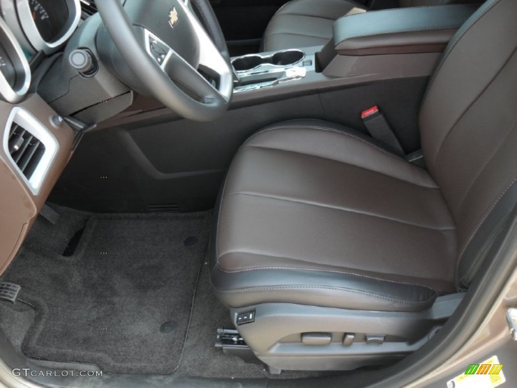 Brownstone/Jet Black Interior 2011 Chevrolet Equinox LTZ Photo #50265941