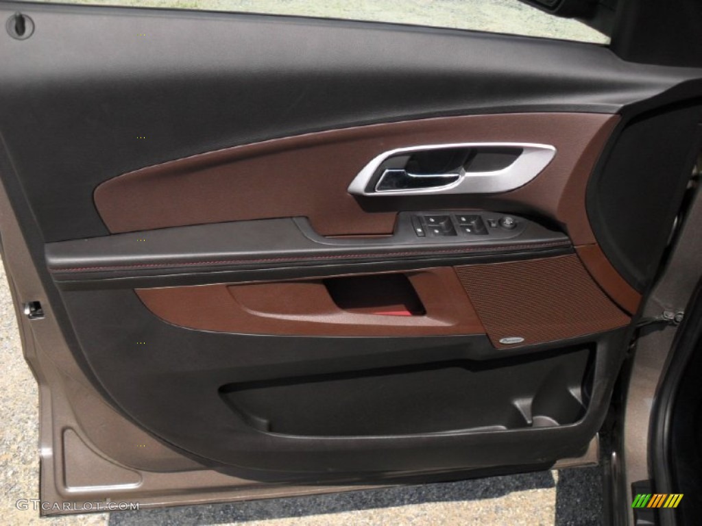 2011 Chevrolet Equinox LTZ Brownstone/Jet Black Door Panel Photo #50265947