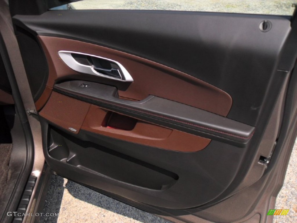 2011 Chevrolet Equinox LTZ Brownstone/Jet Black Door Panel Photo #50266058