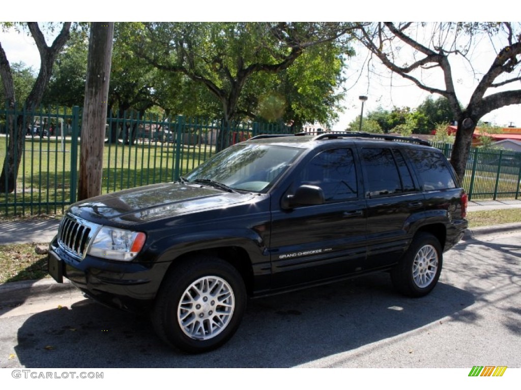2004 Grand Cherokee Limited 4x4 - Brillant Black Crystal Pearl / Dark Slate Gray photo #2