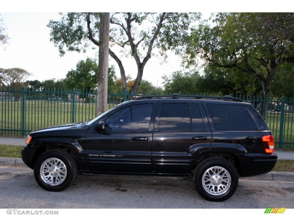 2004 Grand Cherokee Limited 4x4 - Brillant Black Crystal Pearl / Dark Slate Gray photo #4