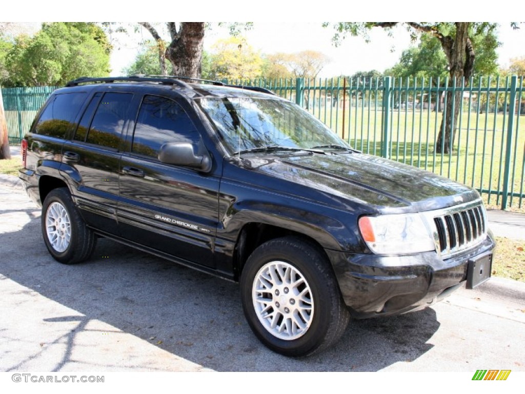 2004 Grand Cherokee Limited 4x4 - Brillant Black Crystal Pearl / Dark Slate Gray photo #14