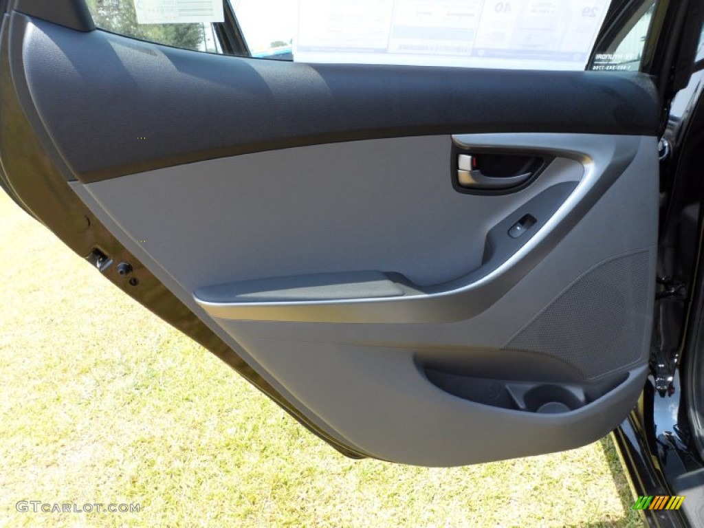 2012 Hyundai Elantra GLS Gray Door Panel Photo #50267387