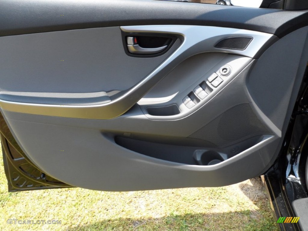 2012 Hyundai Elantra GLS Gray Door Panel Photo #50267393
