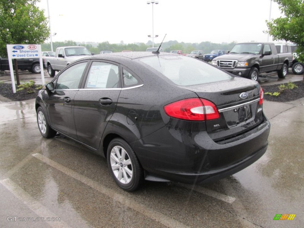 Tuxedo Black Metallic 2011 Ford Fiesta SEL Sedan Exterior Photo #50269592