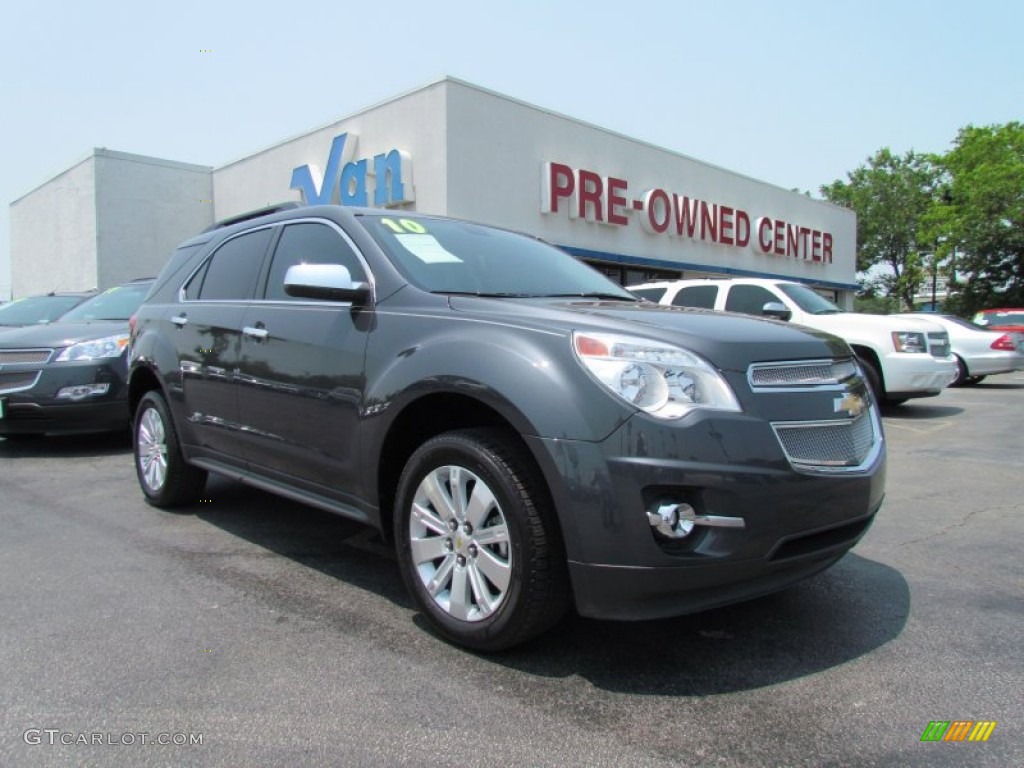 2010 Equinox LT - Cyber Gray Metallic / Jet Black/Light Titanium photo #1