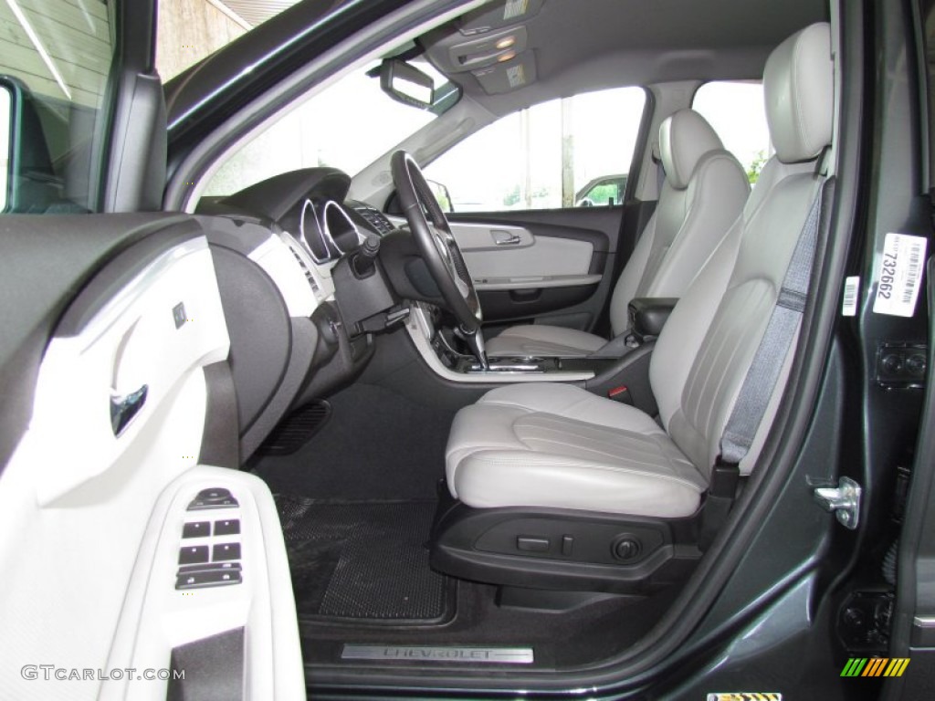 Light Gray/Ebony Interior 2011 Chevrolet Traverse LTZ AWD Photo #50271393